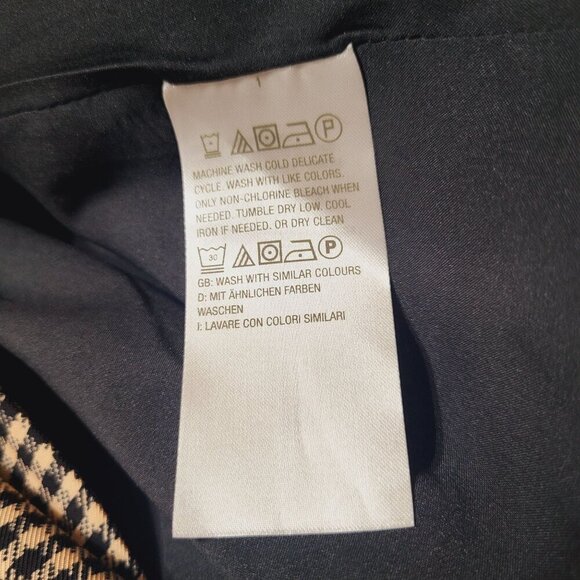 Candace Cameron Bure Gingham Blazer Jacket 2XP Black/ Rose Academia Transitional - Picture 5 of 15